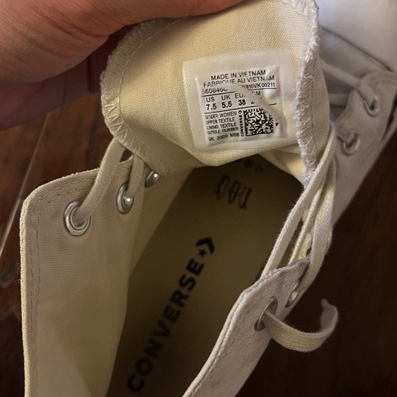 Converse White Hightop Converse Platform - Picture 5 of 7